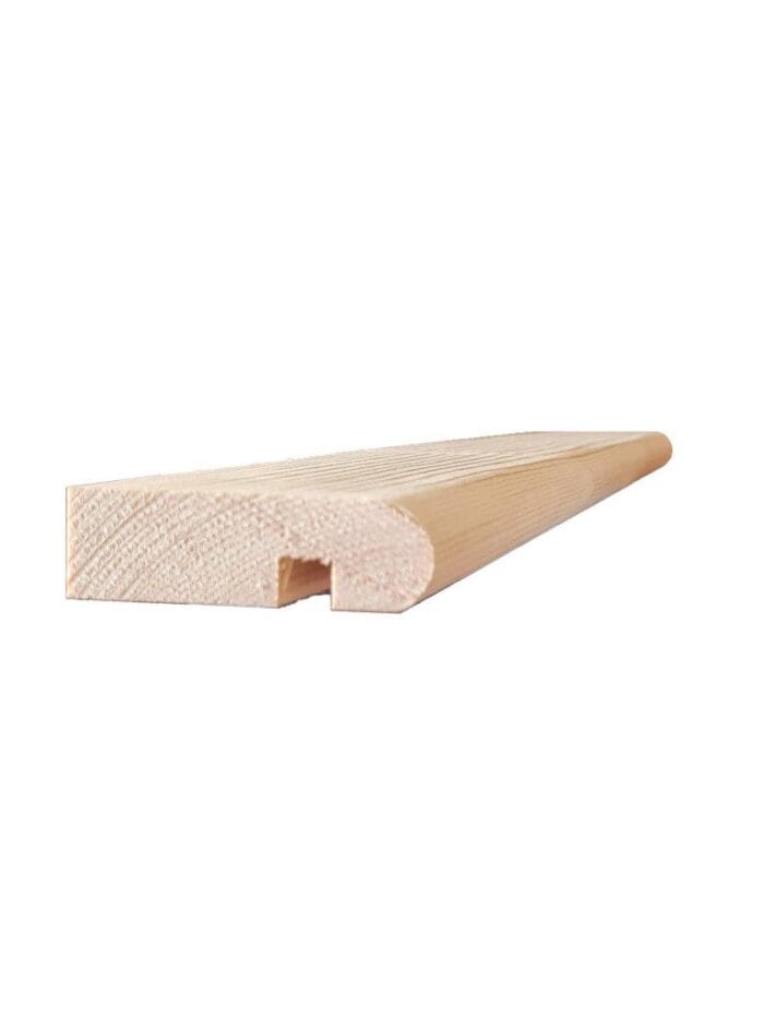Pine Stair Nosing with riser rebate - Image 3