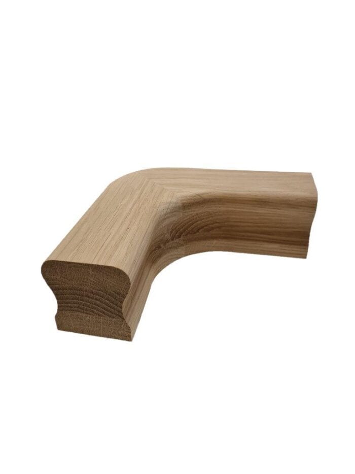 Continuous Oak Handrail HDR Horizontal Turn