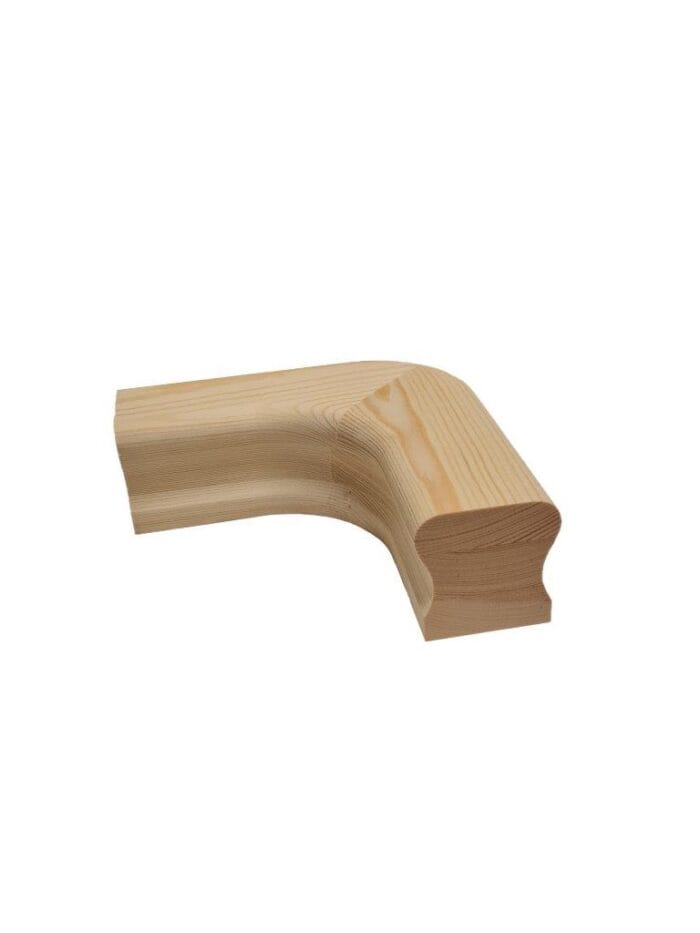 Continuous Pine Handrail HDR Horizontal Turn
