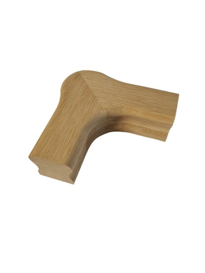 Continuous Oak Handrail HDR 90 degree bend