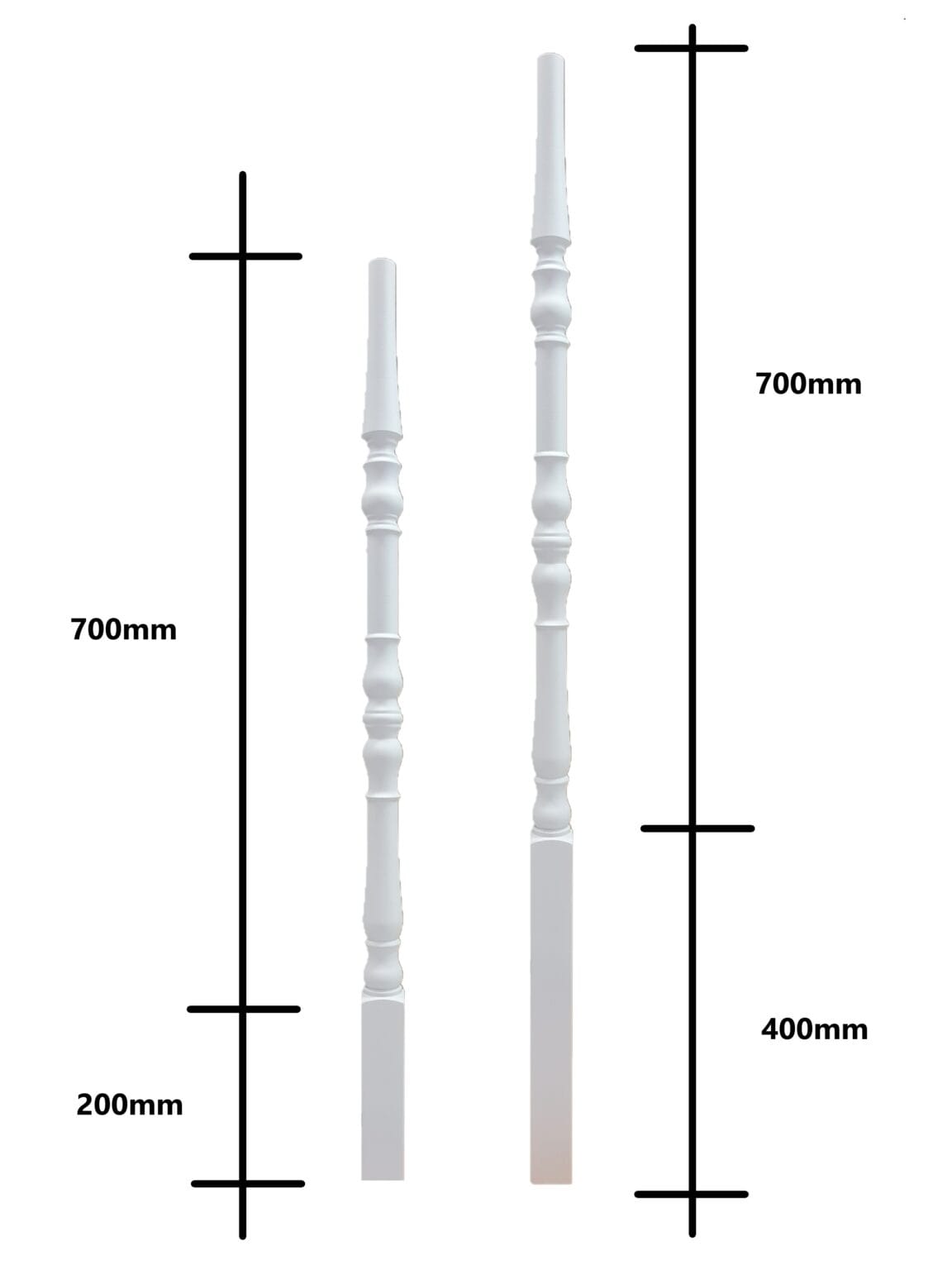 Regency Round Top Spindles - Stair Bits